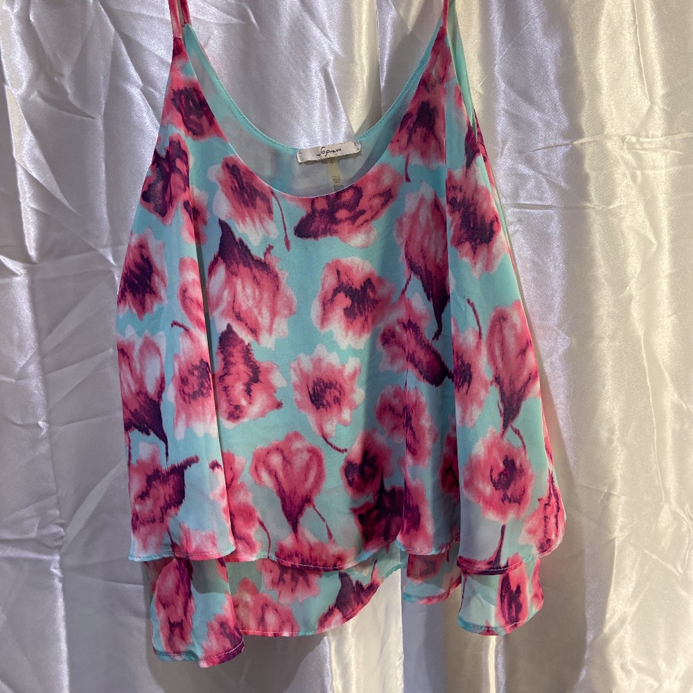 Floral Chiffon Tank